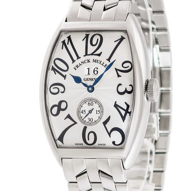 腕時計 フランクミュラー FRANCK MULLER トノウカーベックス グランギシェ 6850S6GG 自動巻き メンズ OH済 ギョウシェ グランデイト 青針