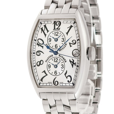 腕時計 フランクミュラー FRANCK MULLER トノウカーベックス マスターバンカー 5850MB 自動巻き メンズ デイト GMT 青針 ギョウシェ
