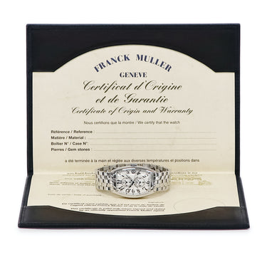 腕時計 フランクミュラー FRANCK MULLER トノウカーベックス マスターバンカー 5850MB 自動巻き メンズ デイト GMT 青針 ギョウシェ