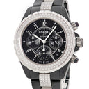 腕時計 シャネル CHANEL J12 クロノグラフ H1706 自動巻き メンズ 純正ダイヤ ブラックセラミック 黒 スモールセコンド