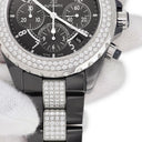 腕時計 シャネル CHANEL J12 クロノグラフ H1706 自動巻き メンズ 純正ダイヤ ブラックセラミック 黒 スモールセコンド