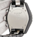 腕時計 シャネル CHANEL J12 クロノグラフ H1706 自動巻き メンズ 純正ダイヤ ブラックセラミック 黒 スモールセコンド