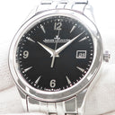 腕時計 ジャガールクルト JAEGER LECOULTRE マスター コントロール デイト Q1548171 176.8.40.S 自動巻き メンズ ブラック 黒 シースルーバック