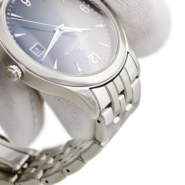 腕時計 ジャガールクルト JAEGER LECOULTRE マスター コントロール デイト Q1548171 176.8.40.S 自動巻き メンズ ブラック 黒 シースルーバック