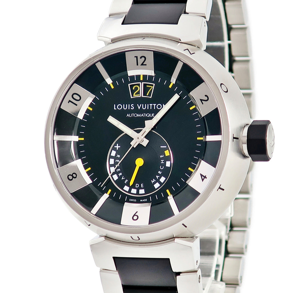 ルイヴィトン LOUIS VUITTON タンブール インブラック Q109G0 自動巻き