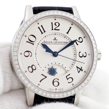 腕時計 ジャガールクルト JAEGER LECOULTRE ランデヴー ナイト&デイ Q3448420 344.8.37.S 自動巻き メンズ レディース OH済 純正ダイヤ 青針