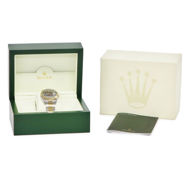 腕時計 ロレックス ROLEX デイトジャスト 36 ターノグラフ 116263 F番 自動巻き メンズ F番 K18YG×SS コンビ バー 回転ベゼル