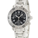 腕時計 エルメス HERMES クリッパー ダイバー クロノグラフ CL2.310 クオーツ レディース 黒 スモールセコンド デイト アラビア