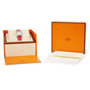 腕時計 エルメス HERMES Hウォッチ MM HH1.235 クオーツ レディース 純正ダイヤ シェル ホワイト 白 アラビア H型 ミディアム