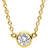 ティファニー Tiffany & Co バイザヤード シングルダイヤモンド ペンダント イエローゴールド K18YG ダイヤモンド ネックレス T&Co. 1P 1石 1粒 エルサペレッティ