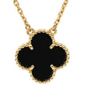 ヴァンクリーフアーペル Van Cleef & Arpels ヴィンテージ アルハンブラ ペンダント VCARA45800 ブラック×イエローゴールド K18YG オニキス ネックレス Au750 18K オニキス