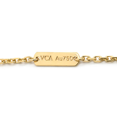 ヴァンクリーフアーペル Van Cleef & Arpels ヴィンテージ アルハンブラ ペンダント VCARA45800 ブラック×イエローゴールド K18YG オニキス ネックレス Au750 18K オニキス