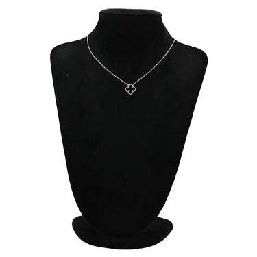 ヴァンクリーフアーペル Van Cleef & Arpels ヴィンテージ アルハンブラ ペンダント VCARA45800 ブラック×イエローゴールド K18YG オニキス ネックレス Au750 18K オニキス