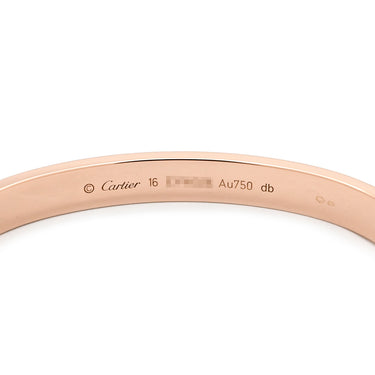カルティエ Cartier LOVE ラブブレス 旧型 ピンクゴールド K18PG #16 ブレスレット Cartier 750 18K PG バングル ビス