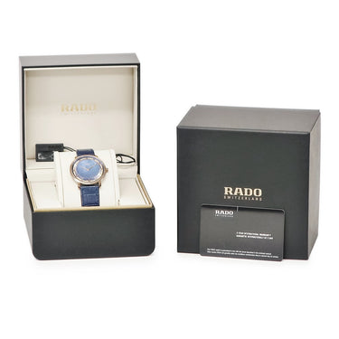 腕時計 ラドー RADO ダイヤマスター セラモス シンライン R14071916 クオーツ メンズ レディース 未使用 純正ダイヤ 青 シェル