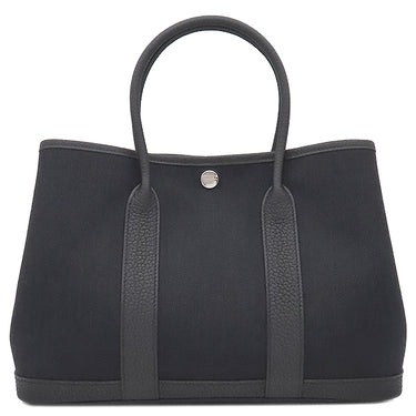 エルメス HERMES ガーデンパーティー TPM ブラック ネゴンダ トワルミリタリー トートバッグ シルバー金具 新品 未使用 黒