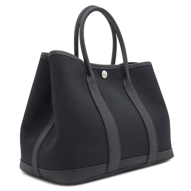 エルメス HERMES ガーデンパーティー TPM ブラック ネゴンダ トワルミリタリー トートバッグ シルバー金具 新品 未使用 黒