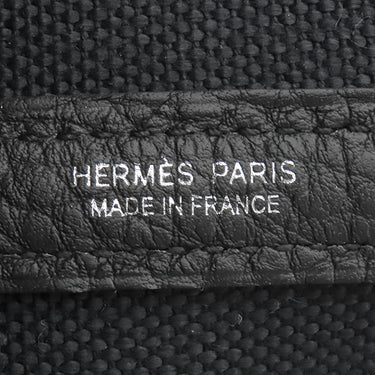 エルメス HERMES ガーデンパーティー TPM ブラック ネゴンダ トワルミリタリー トートバッグ シルバー金具 新品 未使用 黒