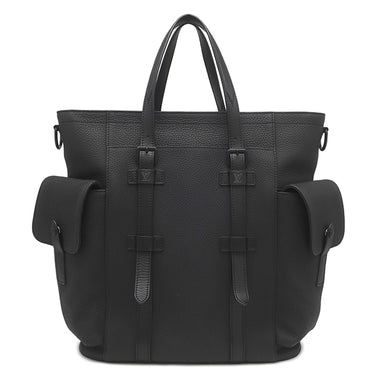 ルイヴィトン LOUIS VUITTON クリストファー トート M58479 ノワール レザー 2WAYバッグ ブラック金具 黒 ショルダー