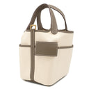 エルメス HERMES ピコタンロック カーゴ PM エトゥープ×エクリュ ヴォースイフト トワルゴエラン ハンドバッグ ゴールド金具 未使用