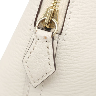 エルメス HERMES ボリード1923 ミニ ナタ シェーブル 2WAYバッグ ゴールド金具 アイボリー