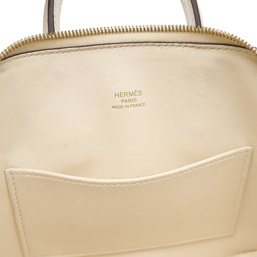 エルメス HERMES ボリード1923 ミニ ナタ シェーブル 2WAYバッグ ゴールド金具 アイボリー