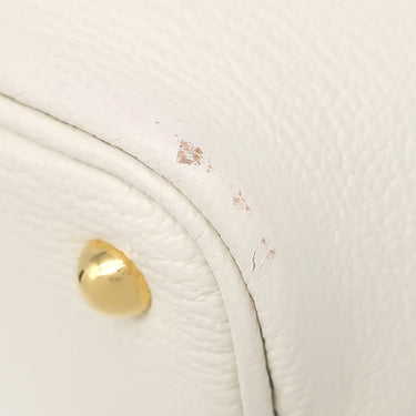 エルメス HERMES ボリード1923 ミニ ナタ シェーブル 2WAYバッグ ゴールド金具 アイボリー