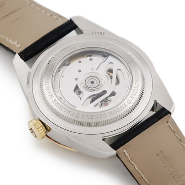 腕時計 チュードル TUDOR グラマー ダブルデイト 57103 I番 自動巻き メンズ I番 K18YG×SS コンビ シルバー スモールセコンド