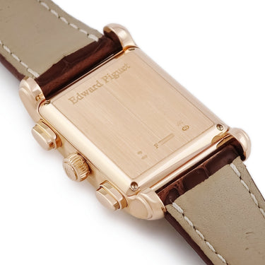 腕時計 オーデマピゲ AUDEMARS PIGUET エドワールピゲ クロノグラフ 25987OR.OO.D088CR.02 自動巻き メンズ K18RG無垢 シルバー スクエア