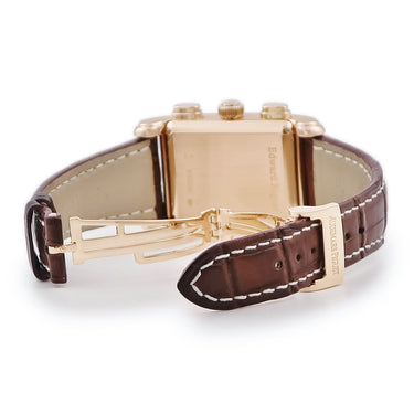 腕時計 オーデマピゲ AUDEMARS PIGUET エドワールピゲ クロノグラフ 25987OR.OO.D088CR.02 自動巻き メンズ K18RG無垢 シルバー スクエア