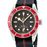 腕時計 チュードル TUDOR ヘリテージ ブラックベイ 79230R Q番 自動巻き メンズ OH済 Q番 ブラック レッド スノーフレーク針 チューダー