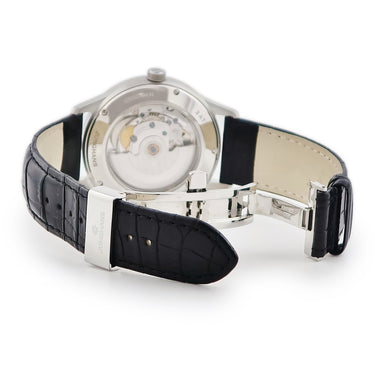腕時計 ユンハンス JUNGHANS マイスター アタッシェ オートマティック 027/4542.00 自動巻き メンズ 新品同様 黒 シースルーバック