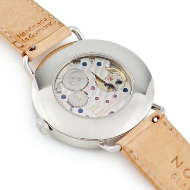 腕時計 ノモス NOMOS メトロ デイト パワーリザーブ MT1D4W2 手巻き メンズ OH済 シルバー スモールセコンド