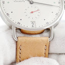 腕時計 ノモス NOMOS メトロ デイト パワーリザーブ MT1D4W2 手巻き メンズ OH済 シルバー スモールセコンド