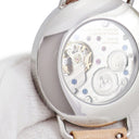 腕時計 ノモス NOMOS メトロ デイト パワーリザーブ MT1D4W2 手巻き メンズ OH済 シルバー スモールセコンド