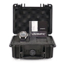 腕時計 ウニマティック UNIMATIC UNO UC1 クラシック ダイバー UC1 自動巻き メンズ 新品同様 ブラック 黒 夜光 スーパールミノバ