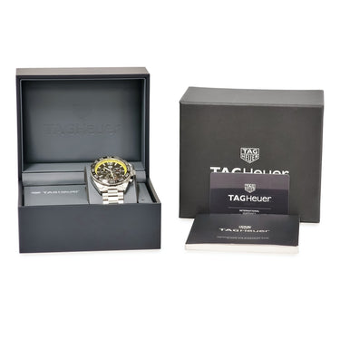 腕時計 タグホイヤー TAG Heuer フォーミュラ1 クロノグラフ CAZ101AC.BA0842 クオーツ メンズ ブラック イエロー スモールセコンド