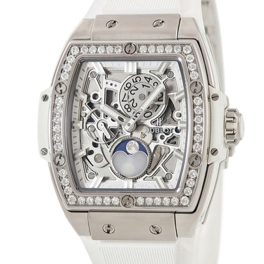 腕時計 ウブロ HUBLOT スピリットオブビッグバン ムーンフェイズ チタニウム 647.NE.2070.RW.1204 自動巻き メンズ 純正ダイヤ