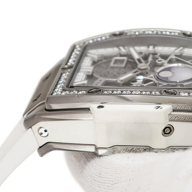 腕時計 ウブロ HUBLOT スピリットオブビッグバン ムーンフェイズ チタニウム 647.NE.2070.RW.1204 自動巻き メンズ 純正ダイヤ