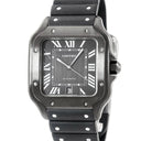 腕時計 カルティエ Cartier サントス ドゥ カルティエ LM WSSA0039 自動巻き メンズ ADLC加工 ブラック スクエア
