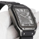 腕時計 カルティエ Cartier サントス ドゥ カルティエ LM WSSA0039 自動巻き メンズ ADLC加工 ブラック スクエア