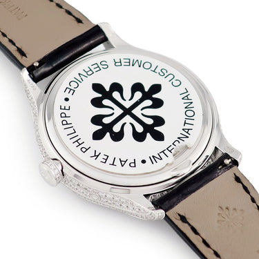 腕時計 パテックフィリップ PATEK PHILIPPE アニュアルカレンダー ムーンフェイズ 4948G-010 自動巻き レディース K18WG無垢 純正ダイヤ