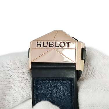 腕時計 ウブロ HUBLOT ビッグバン ウニコ サンブルーII キングゴールド 418.OX.5108.RX.1604.MXM20 自動巻き メンズ OH済 K18 ダイヤ
