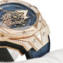 腕時計 ウブロ HUBLOT ビッグバン ウニコ サンブルーII キングゴールド 418.OX.5108.RX.1604.MXM20 自動巻き メンズ OH済 K18 ダイヤ
