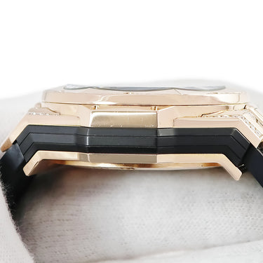 腕時計 ウブロ HUBLOT ビッグバン ウニコ サンブルーII キングゴールド 418.OX.5108.RX.1604.MXM20 自動巻き メンズ OH済 K18 ダイヤ