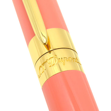 エス・テー・デュポン S.T DUPONT リベルテ 465226G コーラルXゴールド ラッカー アルミニウム ボールペン 黒インク 筆記確認済
