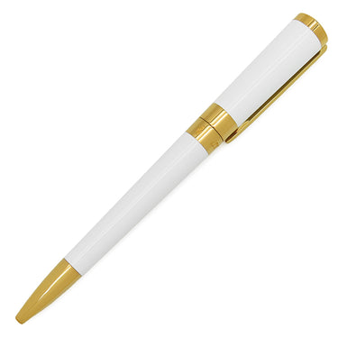 エス・テー・デュポン S.T DUPONT リベルテ 465223G ホワイトXゴールド ラッカー アルミニウム ボールペン 黒インク 筆記確認済