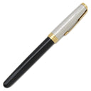 パーカー PARKER ソネット プレミアム メタル＆ブラックGT 2119784 シルバーXブラックXゴールド ステンレス GP 真鍮 ラッカー K18WG(ペン先) 万年筆 F(細字) コンバーター・カートリッジ両用式