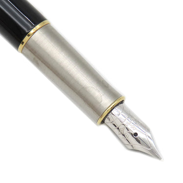 パーカー PARKER ソネット プレミアム メタル＆ブラックGT 2119784 シルバーXブラックXゴールド ステンレス GP 真鍮 ラッカー K18WG(ペン先) 万年筆 F(細字) コンバーター・カートリッジ両用式