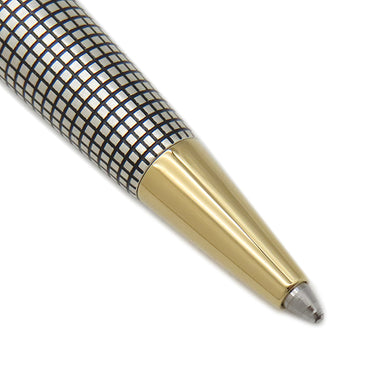 パーカー PARKER ソネット プレミアム シズレGT 1931492 シルバーXゴールド スターリングシルバー GP ボールペン M(中字) 黒インク 筆記確認済 AG925